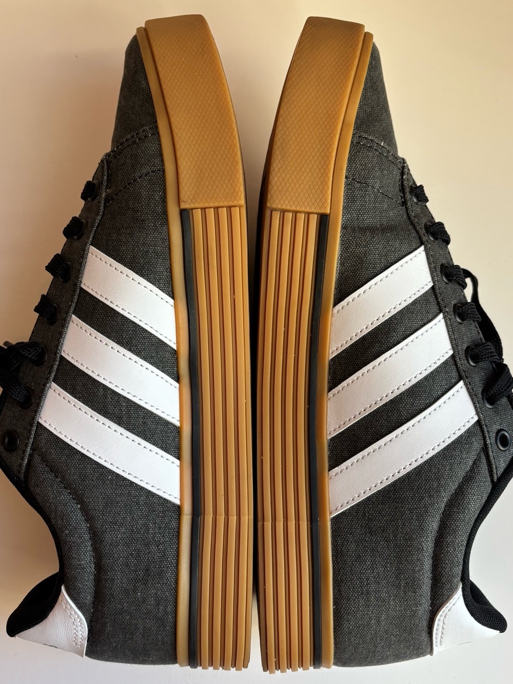 Adidas Daily 4.0 Shoes Core Black Cloud White Canvas Sneakers Shoes Men Size 9 - Picture 6 of 8